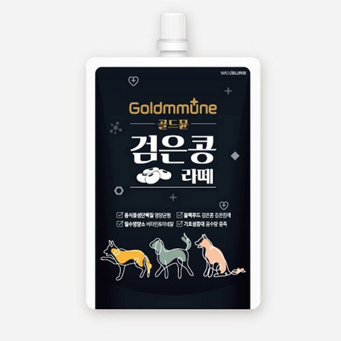 골드뮨 검은콩 라떼 펫음료, 10개, 70ml