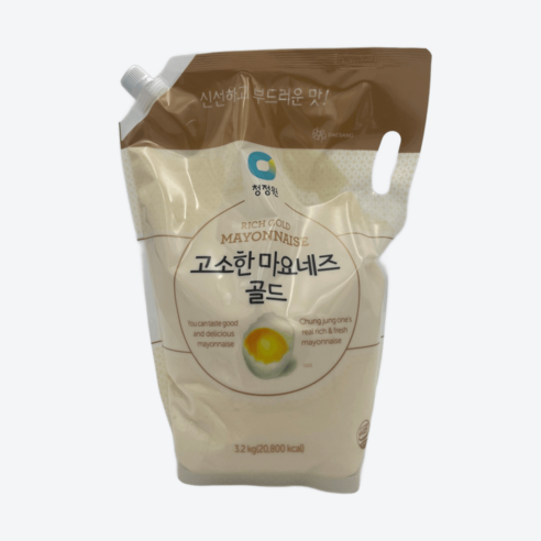 대상 청정원 마요네즈 스파우트팩 3.2kg 식자재 대용량