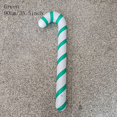 [ZL] 6 개/대 크리스마스 지팡이 크리스마스 장식 홈 야외 풍선 지팡이 풍선 크리스마스 트리 장식품 2022 어린이 선물, 6pcs Green, 하나