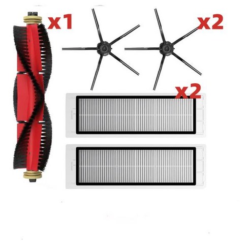 로봇 청소기용 브러시 헤파 필터 Roborock S5 S50 S502 S55 S6 S6 퓨어 E4 로봇 S SDJQR0RR 진공 청소기, 0 브라운