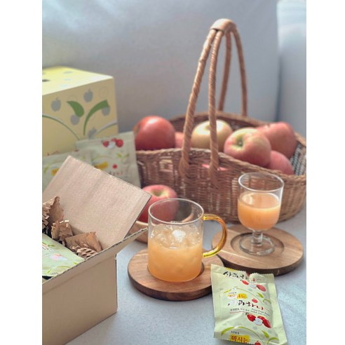 안동 사과의 달콤함을 그대로, 애플향농원 무설탕 100% 사과즙