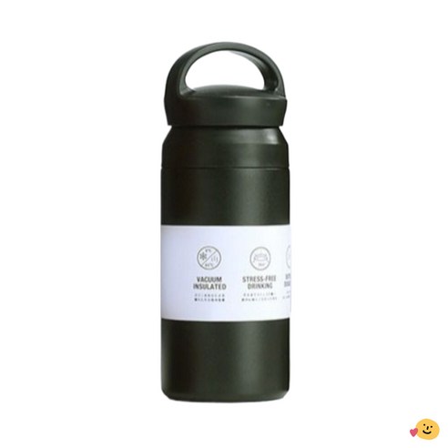 윤판장 물이 새지않는 이중 실리콘 패킹 스텐텀블러, 1개, 블랙, 350ml