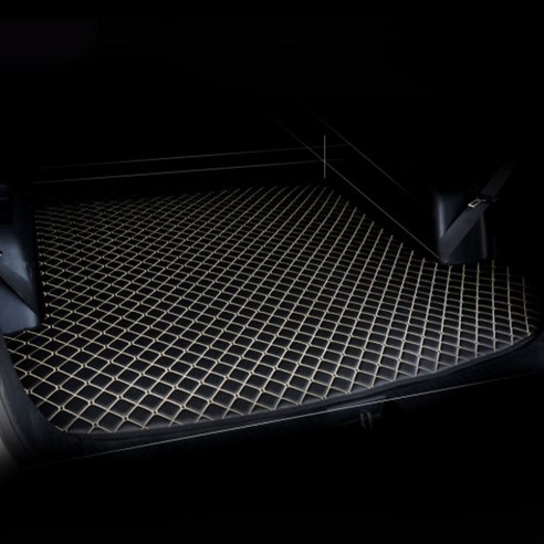 아이빌 4D 입체퀼팅 현대 소나타DN8 가죽트렁크매트, LPG, 블랙+블랙