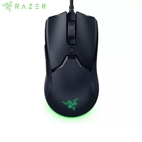 레이저 바이퍼 게이밍 마우스 미니 razer viper Razer바이퍼 미니용 61g 경량 paw 3359 광학 센서 크로마 RGB 유선 스피드 플렉스 케이블 8500DPI, [01] Black, 기본