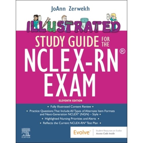 (영문도서) Illustrated Study Guide for the Nclex-Rn(r) Exam Paperback, Elsevier, English, 9780323777797