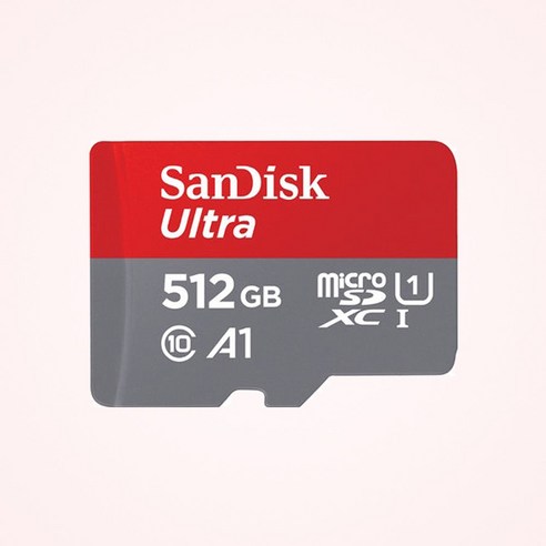 샌디스크 에스티원테크 공식인증 제품 마이크로 SD 카드 SDXC ULTRA 울트라 QUAC, 512GB, 1개