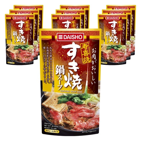 다이쇼 스키야끼나베 스프 스트레이트 타입, 10개, 750g