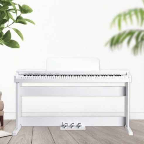 [피아노 기본 의자 포함] 입문용 샵원 전자 디지털피아노 SW-88 화이트, SW-88 화이트 (의자 포함)