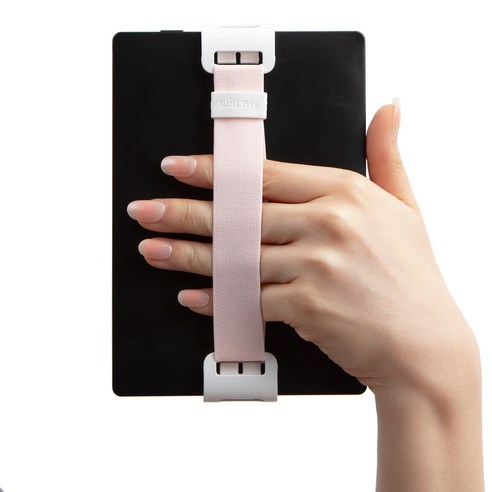 윌비 클립온 포인트 미니 (15 - 15.5cm 용) 핸드폰 이북리더기 핸드 스트랩, 핑크, 1개