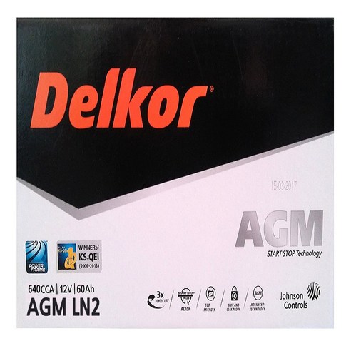 델코 AGM 자동차배터리 폐반납 (내차 밧데리 확인 필수), DF AGM95(LN5) 대여안함+폐전지 반납, 1개