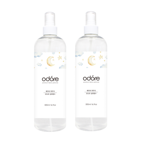 오도르 섬유향수, 베이베파우더, 2개, 500ml