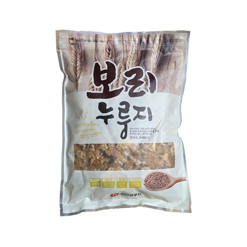 다원푸드 보리누룽지 1kg / 바삭바삭 구수한 누룽지 / 천지농산