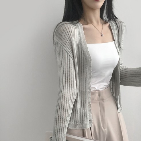 여자들에게 특별한 여름 코디, 슬림핏 골지 레이스 가디건 8컬러 여자들에게 특별한 여름 코디, 슬림핏 골지 레이스 가디건 8컬러