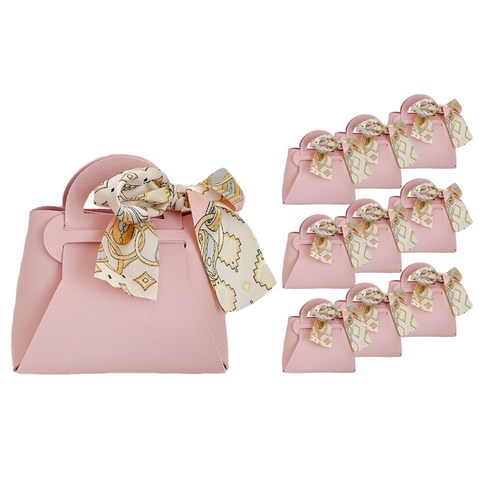 가죽구디백 스카프 포장 선물 졸업 입학 가방 7color [L사이즈 10EA], 핑크