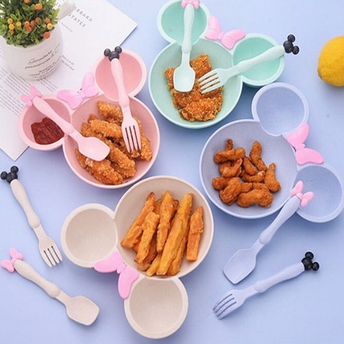 사랑스러운 아이를 위한 안전하고 실용적인 작은보물 유아 식기세트