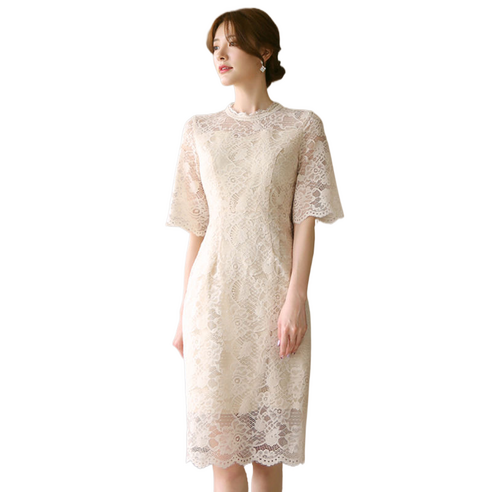 써스데이아일랜드 셀럽당 스커트 레이스 원피스 여름 분위기 미디 스커트 Best Top5