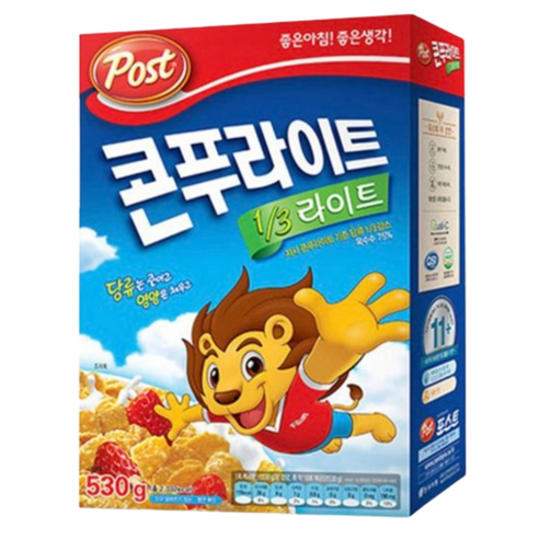 동서 포스트 콘푸라이트1/3슈거라이트 시리얼, 530g, 1개