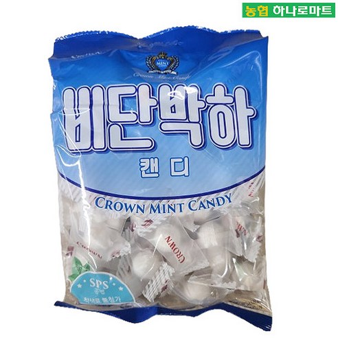[하나로마트] 크라운 비단박하사탕 140g, 1개