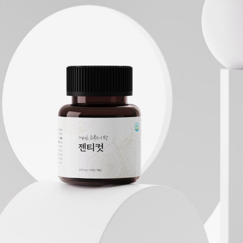 젠티컷 600mg x 30정 1박스 아티초크 유산균 베르가못