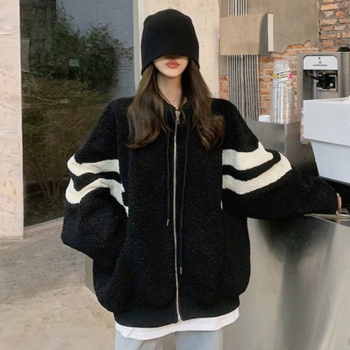 대박난박양 오버핏 플리스 집업