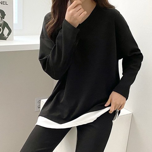 편안하고 세련된 일상 착장을 위한 코르제이 여성용 데일리 상하의 밴딩 세트