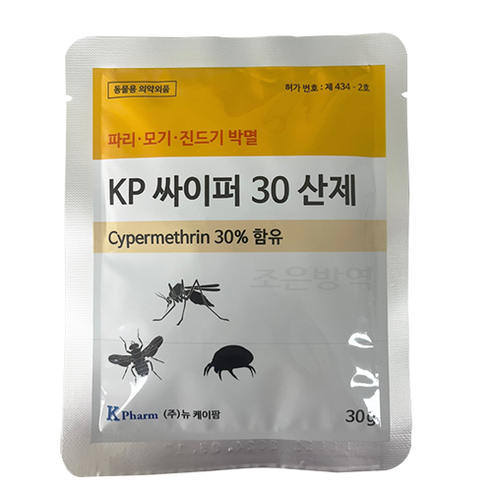 여름방역 KP 싸이퍼 30 모기 파리 진드기 살충제 1박스(10개), 300g, 1개