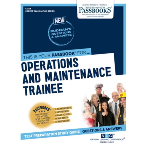 (영문도서) Operations and Maintenance Trainee 554 Paperback, Passbooks, English, 9781731805546