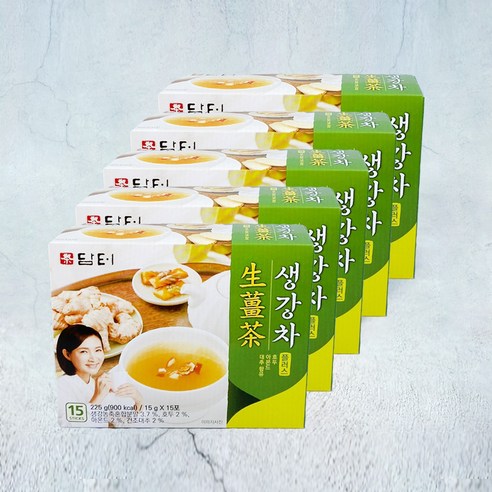 담터 생강차 플러스, 15g, 15개입, 5개