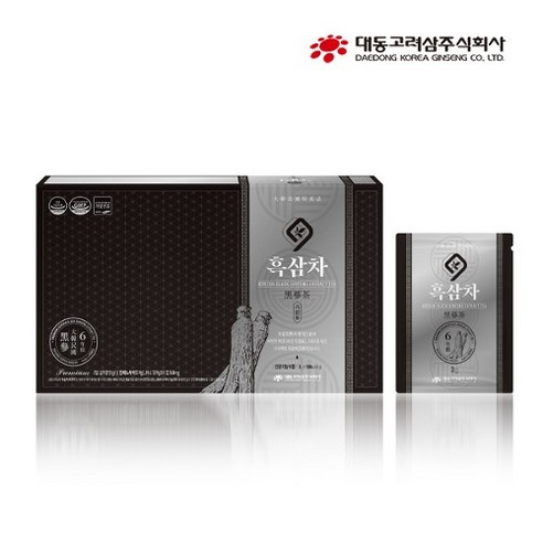 대동고려삼 흑삼차 진세노사이드 면역력증진 피로개선 혈액흐름 기억력개선 항산화