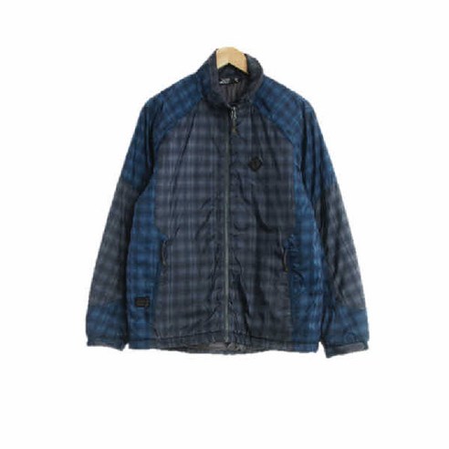 블랙야크 2311 네이비그레이 체크 경량패딩