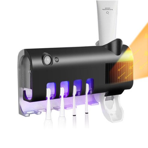 전자 칫솔 오아 클린이퓨어 Pro D UV-C LED 건조 히팅 휴대용 2구 칫솔 살균기 OTS-005WH, 화이트 12 퓨리온 무선 칫솔살균기 UV살균 태양열 자동충전_면도기 살균가능, 블랙