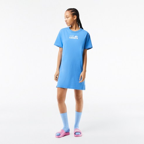 [라코스테] 여성 CLUB LACOSTE 반팔 티셔츠 원피스 EF5564-53G L99