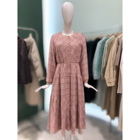 [+10%쿠폰다운]듀엘 골드메탈체크롱원피스 D224MSE038 듀엘원피스