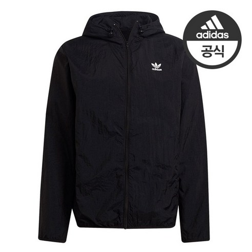 아디다스 남녀공용 오리지널 에센셜 윈드브레이커 바람막이-H34687