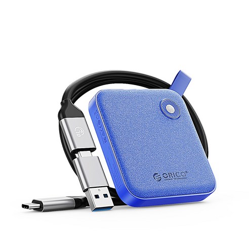 오리코 5Gbps C타입 휴대용 Portable 외장SSD B5PLUS, 블루, 128GB