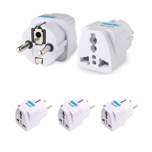 돼지코 플러그 고급형 1000W 5EA 유럽 중국 미국 일본 변환 플러그 110V 220V 변환 어댑터, 1개, 4.8mm