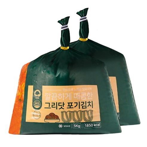 그리닷 국내산 포기김치 10kg, 3개