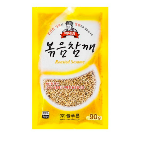 [늘푸른] 배대감 국산 볶음참깨, 90g, 2개