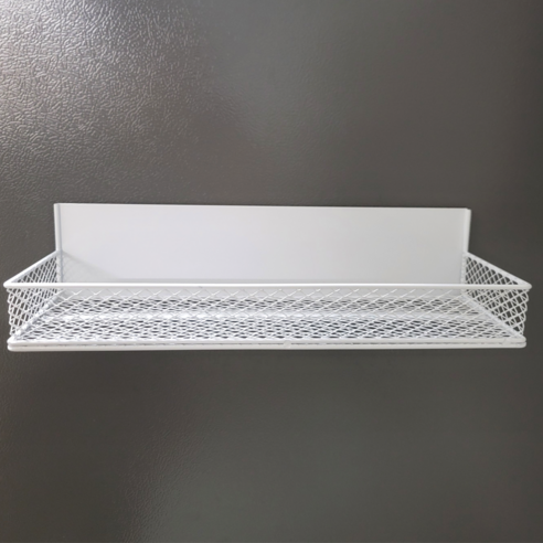 홈앤에이 다용도 35cm길이 철제 마그네틱 선반, 1개, 화이트