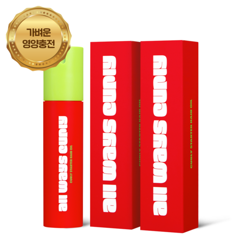 올웨이즈컬리 컬리 스타터 헤어 오일 무실리콘 수분 컬링 모발 에센스, 2개, 50ml