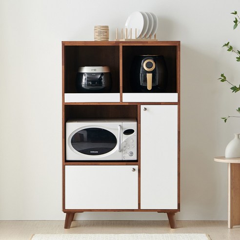 주방수납장 추천 상품[HOT 렌지대+5천원할인!] 퍼니하우스 루카스 800 주방수납장 부엌 밥솥 에어프라이어 오븐 전자렌지대 정수기 밥통 선반 제품 사진