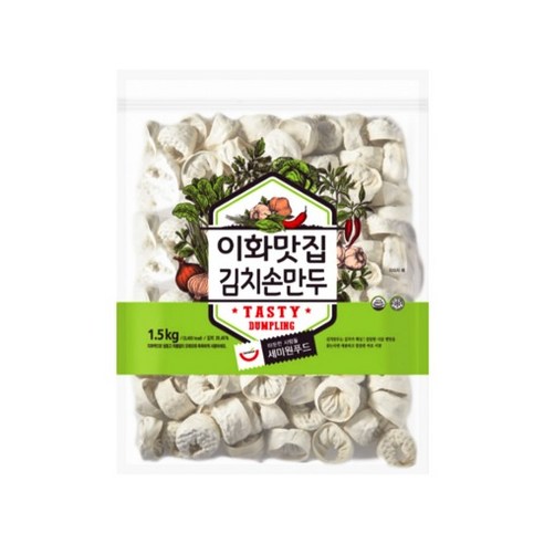 이화맛집김치손만두 1.5kg, 2개