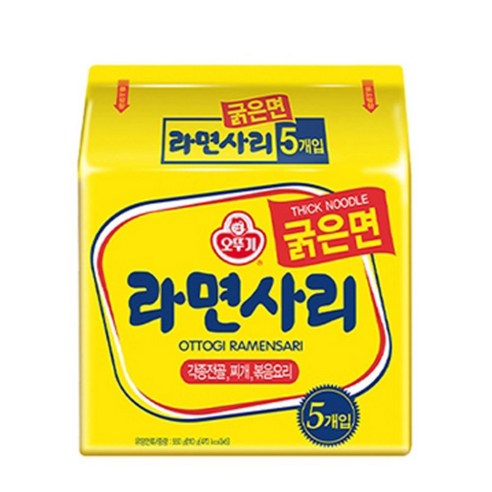 오뚜기 라면사리 굵은면 묶음 110g 5개 Best Top5