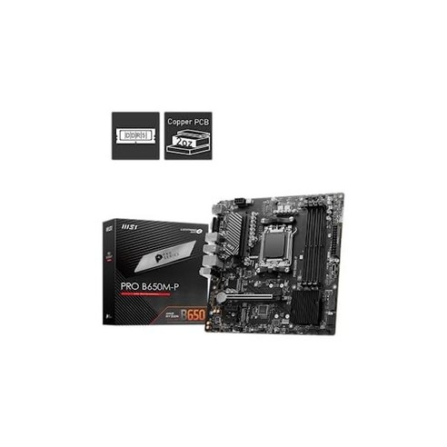 MSI MAG B650 토마호크 WiFi 게이밍 마더보드 AMD AM5 ATX DDR5 P, mATX_PRO B650M-P, 1개