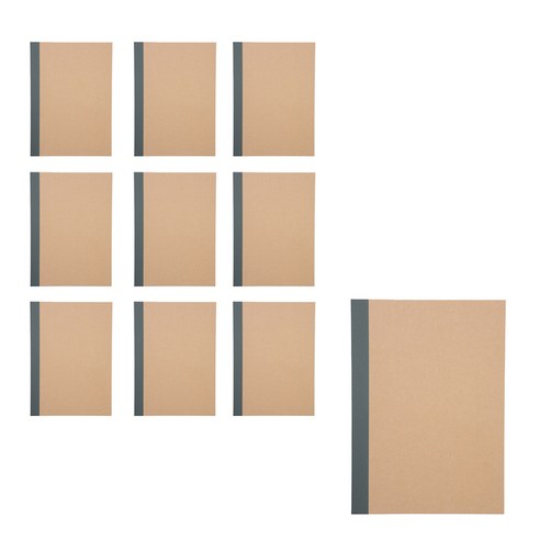 무인양품 MUJI 노트 A5 6mm 가로줄 10개 4550182109436, 베이지