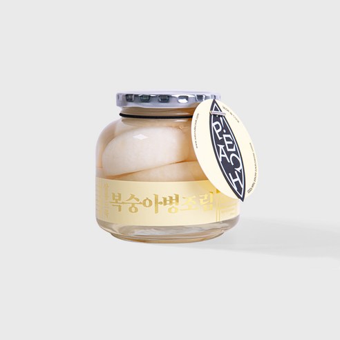 살롱드쿡 복숭아병조림 복숭아통조림 백도통조림, 1개, 500g