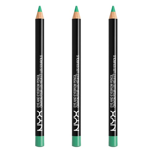 엔와이엑스 NYX 아이 앤 아이브로우 펜슬, Teal, 3개