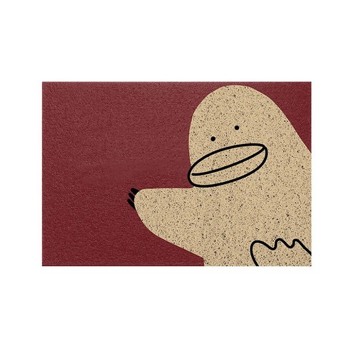 알럽홈 애니멀프린팅 논슬립 발매트 50 x 80 cm, 오리, 1개