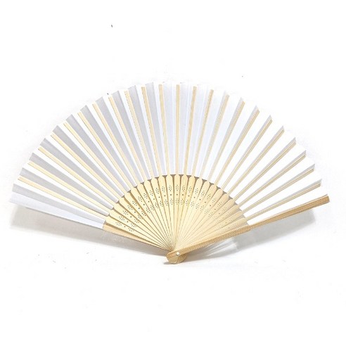 JI 합죽선 부채 전통 한지 접이식 25cm 낱개