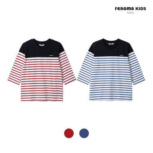 레베끌레 레노마키즈 스트라이프 컬러부티셔츠 S.A.L.E.